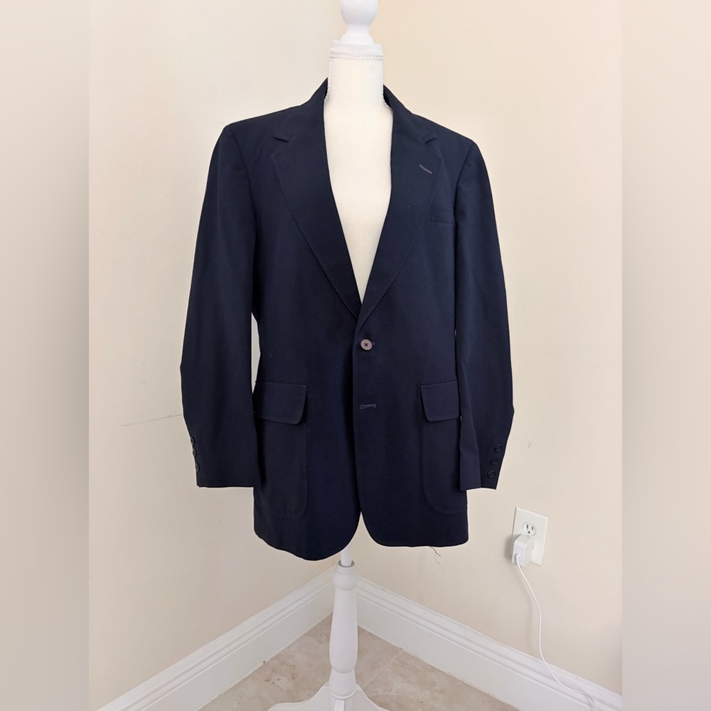 Vintage John Peel Ltd. Navy Blazer | Gold Crest Buttons | Perfect Condition
